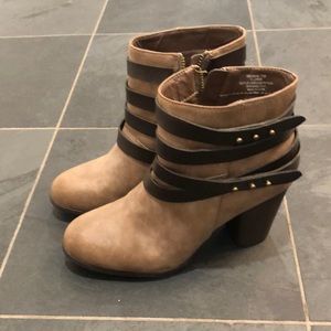 Madden girl tan size 7.5 booties